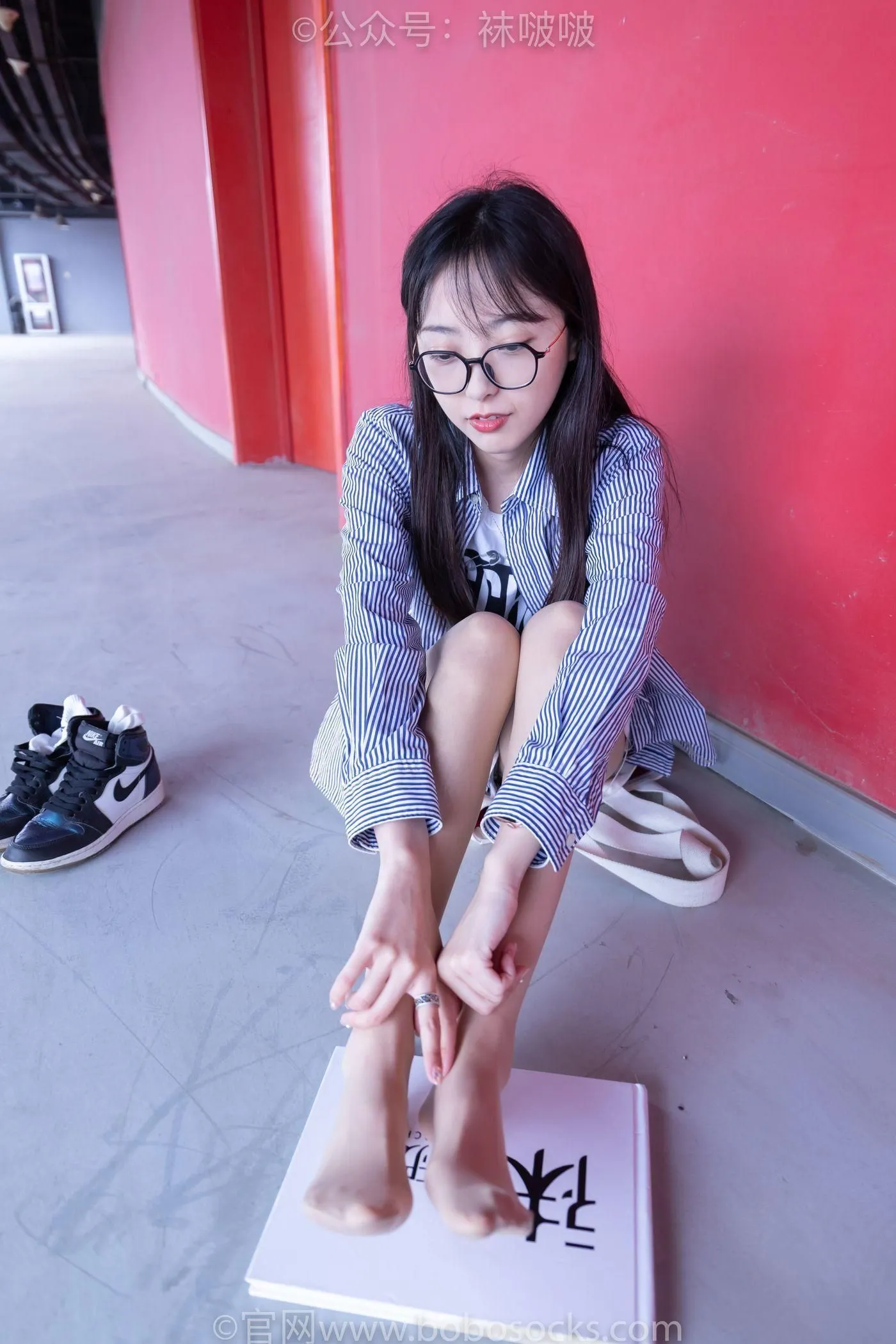 [BoBoSocks袜啵啵]NO.011 稚予-AJ、白色短棉袜、肉丝 [139P]插图3